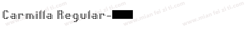 Carmilla Regular字体转换